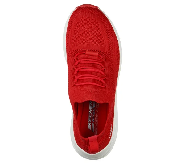 Skechers Women's Bobs Sport Sparrow 2.0 Allegiance Crew Sneaker, Red