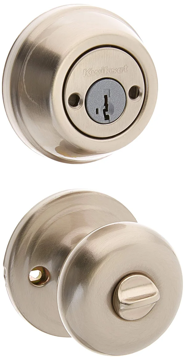 Kwikset Juno Knob - Interior Pack for Double Cylinder Handleset Satin Nickel Finish 979J-15S