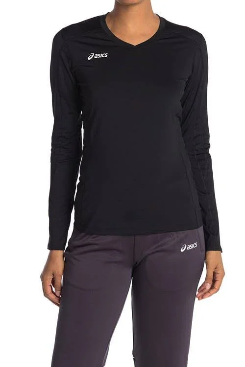 Asics Women's Roll Shot Jersey - Black, Medium