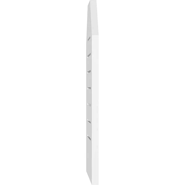 Ekena Millwork GVPOT40X4001SF 40x22W x 40x22H Octagonal Top Surface Mount PVC Gable Vent: Functional - w/ 3-1/2x22W x 1x22P Stand
