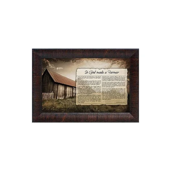 August Grove &So God Made A Farmer& Framed Graphic Art