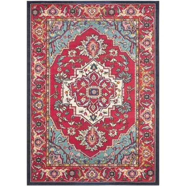 Hawthorne Collections Red Contemporary Rug - 6&7x22 x 9&2x22