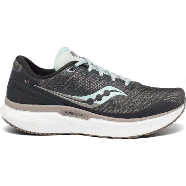 Saucony Women's Triumph 18 - 7 - Charcoal, Sky