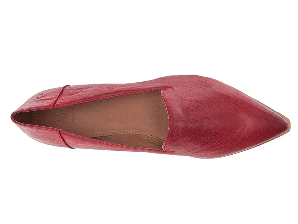 Frye Women's Kenzie Venetian Shoe, Red, Size 6