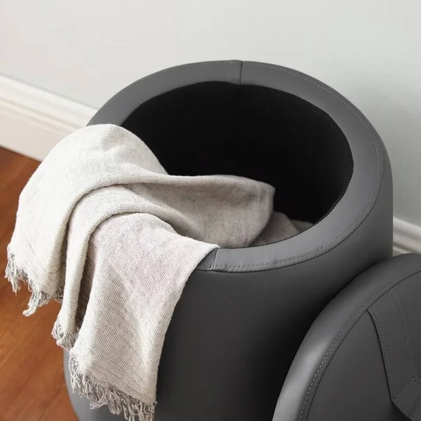 Linon Home D閏or Paddy Storage Ottoman - Beige Fabric