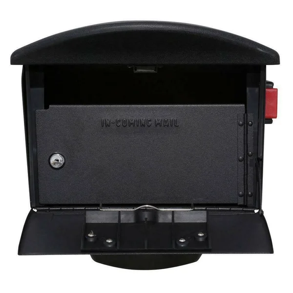 Gibraltar RSKB0000 - Mailsafe Post-Mount Mailbox - Black