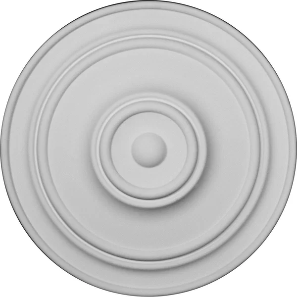 21 7/8 inchod x 2 3/8 inchp Classic Ceiling Medallion (FOR Canopies Up to 5 1/2 inch), Hand-Painted Jet Black