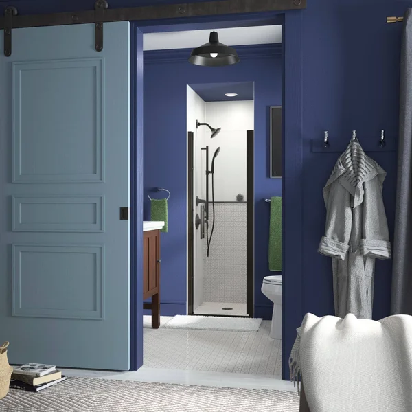 Sterling 5698-27adr-g05 Finesse Peak Frameless Pivot Shower Door with Clear Glass - 27-in W x 67-in H, Deep Bronze