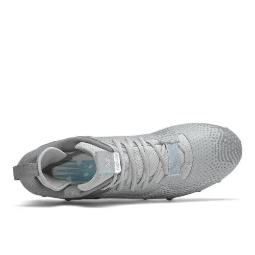 New Balance Men's FreezeLX V3 Lacrosse Shoes - Grey/White (Size 4.5)