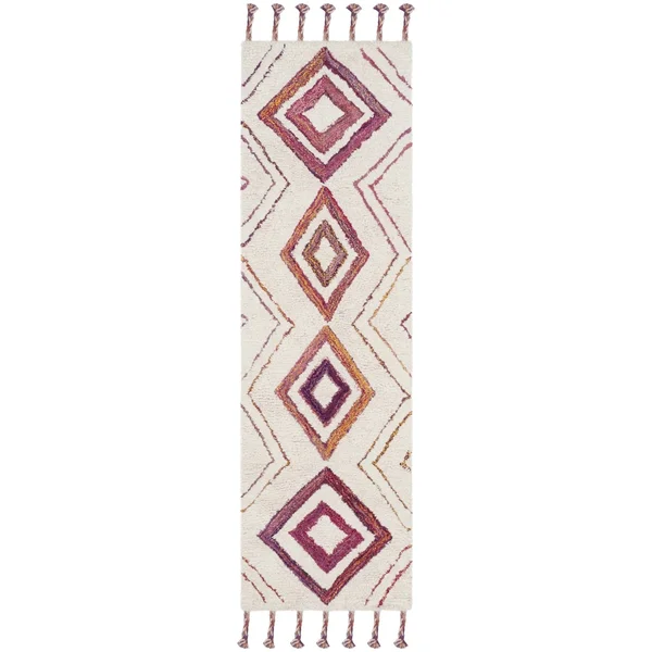 Safavieh Casablanca CSB214A Ivory, Multi Rug 2&3x22 x 8& Runner