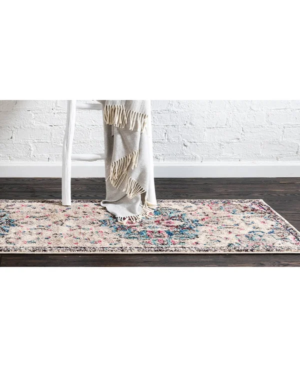 Unique Loom Medici Barcelona Area Rug (2&7x22 x 10& Runner - Beige)