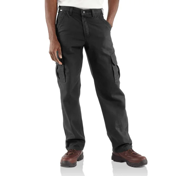 Carhartt Men's Flame Resistant Canvas Cargo Pant - 32x34 - Black