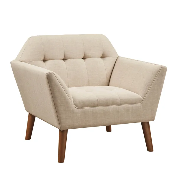 INK+IVY Newport Lounge Chair - Light Grey