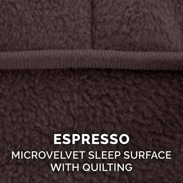 FurHaven Pet Bed, Cooling Gel Microvelvet Luxe Lounger Dog Bed - Giant - Espresso