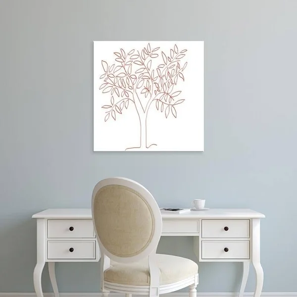 Easy Art Prints Jan Weiss's 'A Tangerine (Orange) Tree' Premium Canvas Art (24 x 24)