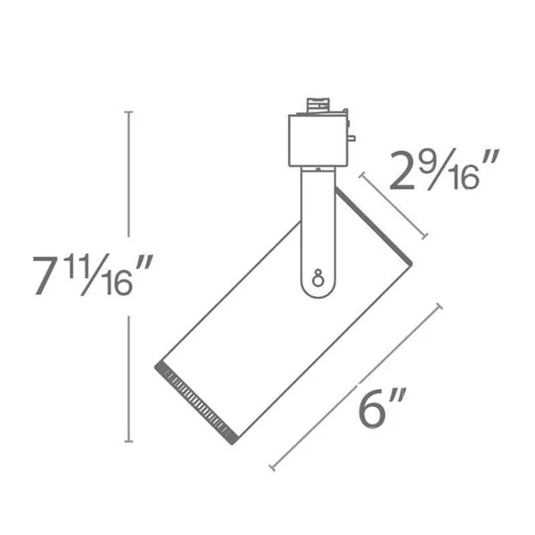 WAC Lighting - H-2020-930-BR Silo LED Track Head