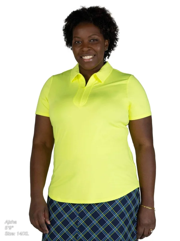 Jofit Women's Performance Polo Shirt in Citron Size Small