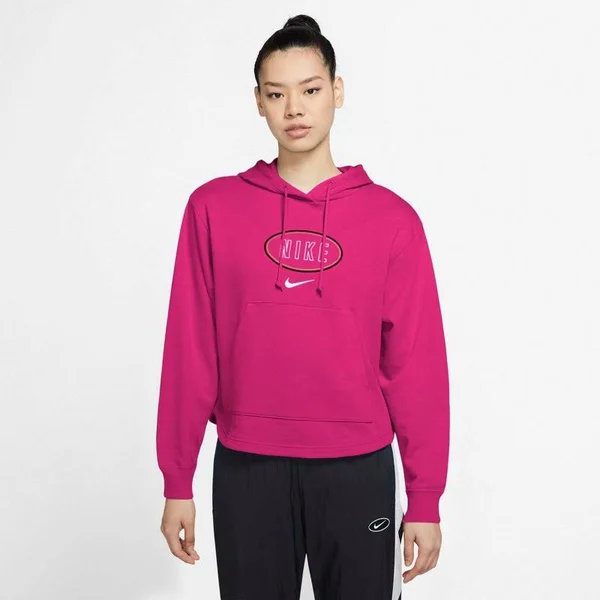Nike Women's Sportswear Varsity French Terry Plus Size Hoodie Pink Dark, 1x - Women's Athletic Performance Tops at Academy Sport