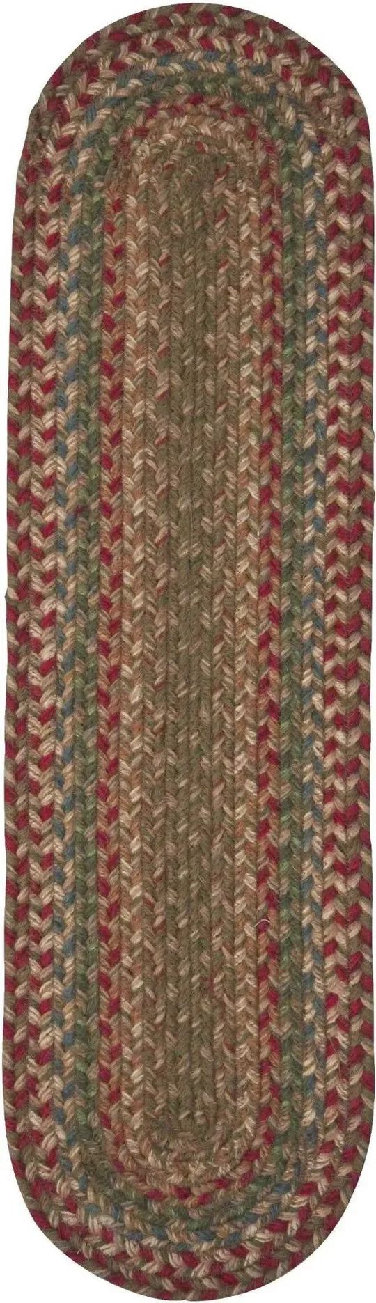 Homespice Decor - 5 x 8& Oval Azalea Jute Braided Rug