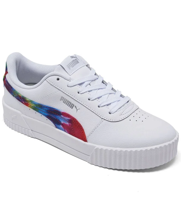 Puma Carina Fashion Tie Dye 10 Women's White