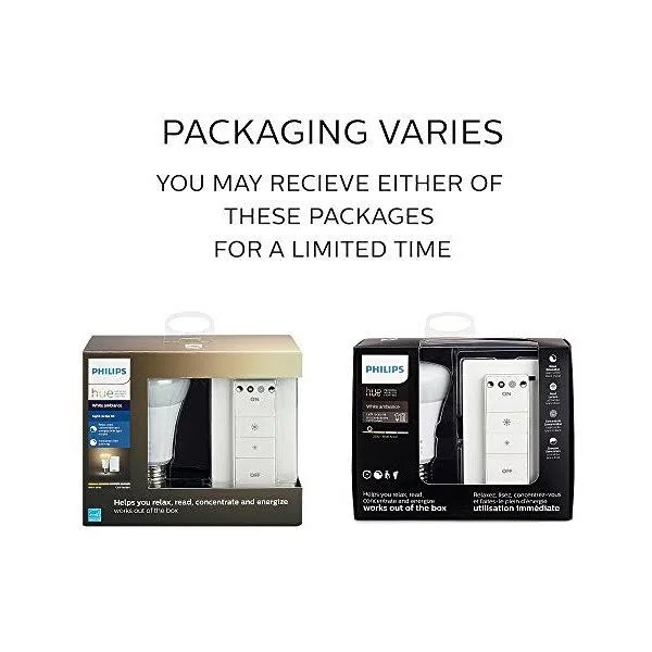 Philips Hue White Ambiance A19 LED Recipe Kit - Adjustable White - 60 Watt