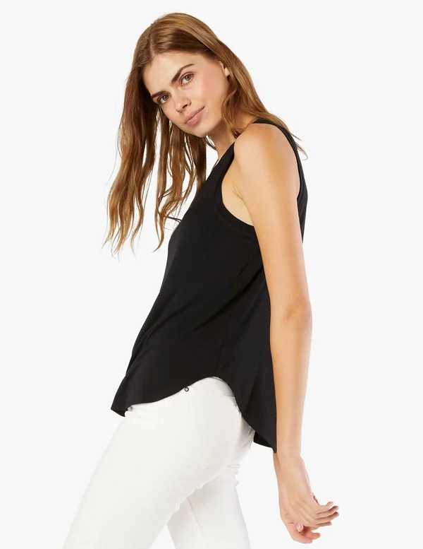 on The Down Low Muscle Tank - Beyond Yoga Black, S