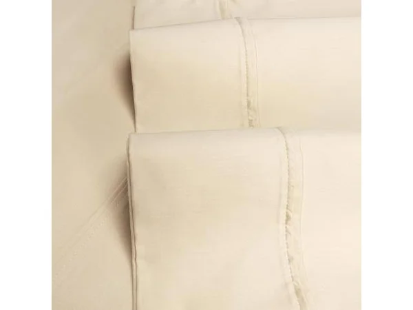 Superior Premium 1200 Thread Count Egyptian Cotton Sheet Set, Ivory