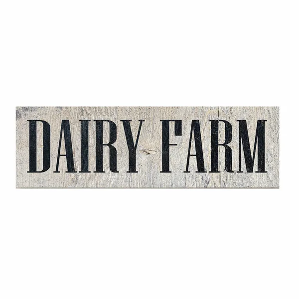 Gracie Oaks &Dairy Farm& Textual Art on Wood