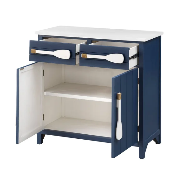 Coast to Coast Two Drawer Two Door Cabinet - Blue 51512