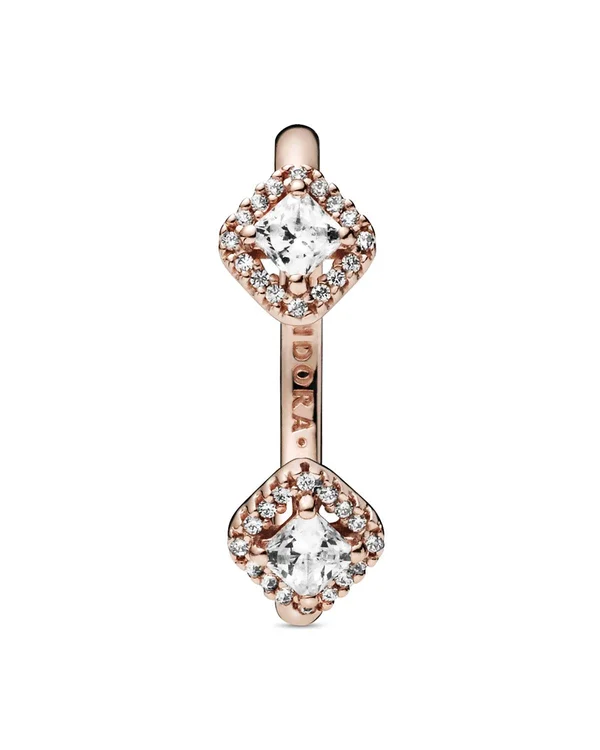 Pandora Square Sparkle Open Ring 7.5 - Sterling Silver