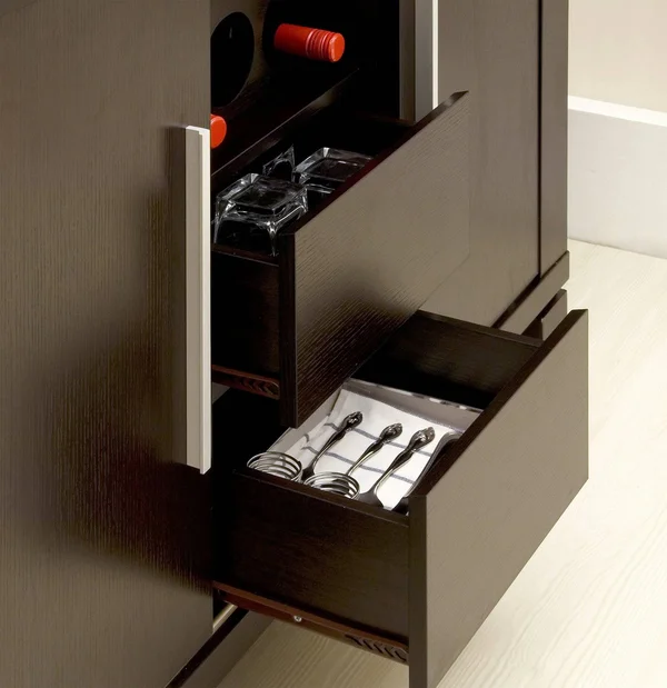 ioHOMES Studio Buffet with Wine Holder, Cappuccino