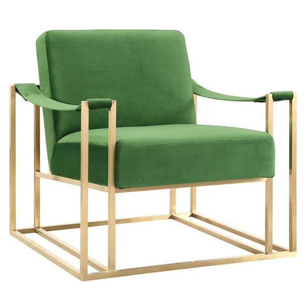 TOV Furniture Baxter Velvet Chair, Green