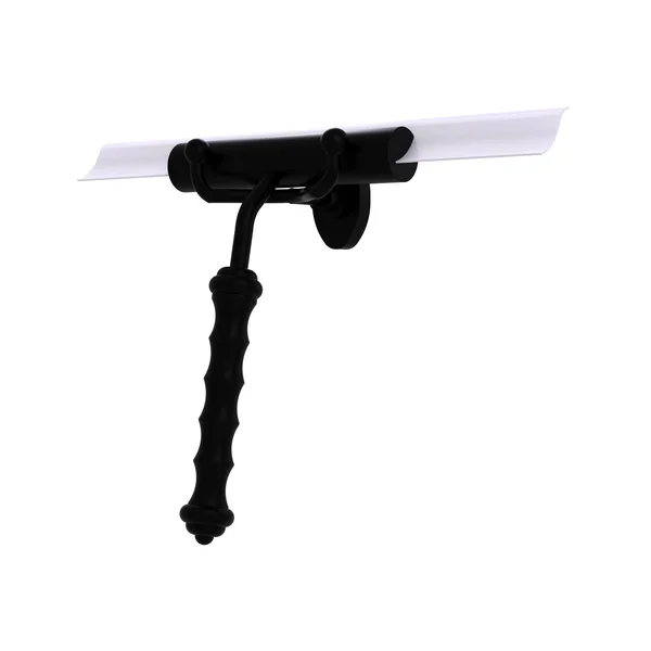 Allied Brass Shower Squeegee Wavy Handle Matte Black