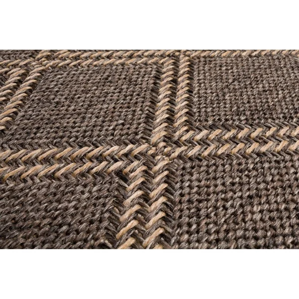 Central Oriental 1701PU70.106P 6 ft. 7 in. x 9 ft. 6 in. Cocoa Bay Diamond Rug Brown