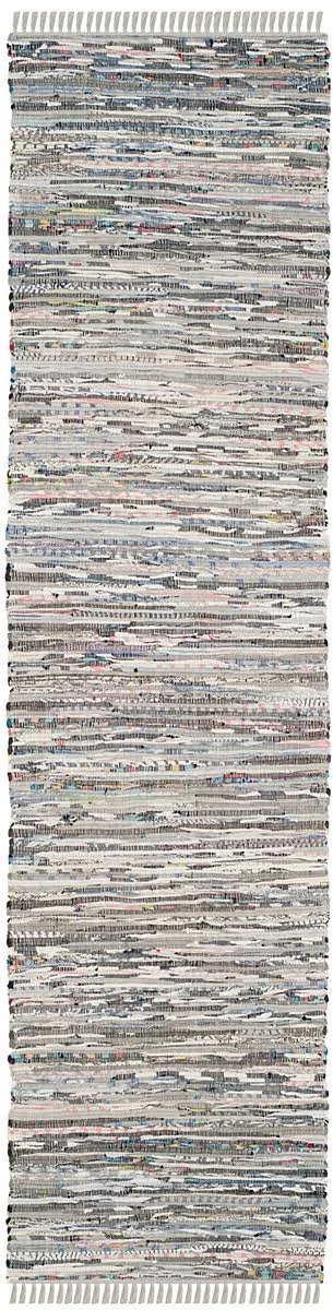 Safavieh Rag Rug RAR121A 2&3x22 x 9&0x22 Runner Grey Area Rug