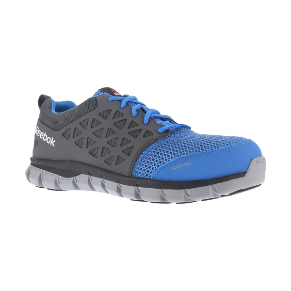 Reebok Work Sublite Cushion Alloy Toe Work Shoe - Men's - Blue/Grey