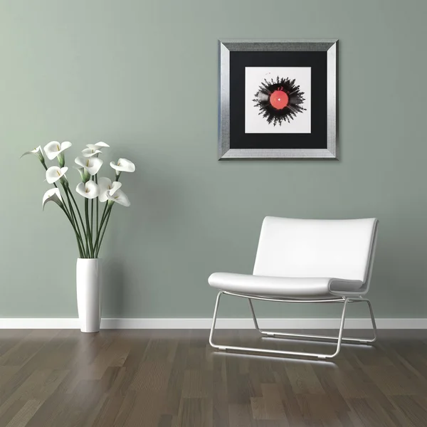 Trademark Fine Art The Vinyl of My Life by Robert Farkas Framed Graphic Art - Size: 11x22 H x 11x22 W x 0.5x22 D, Matte Color: B