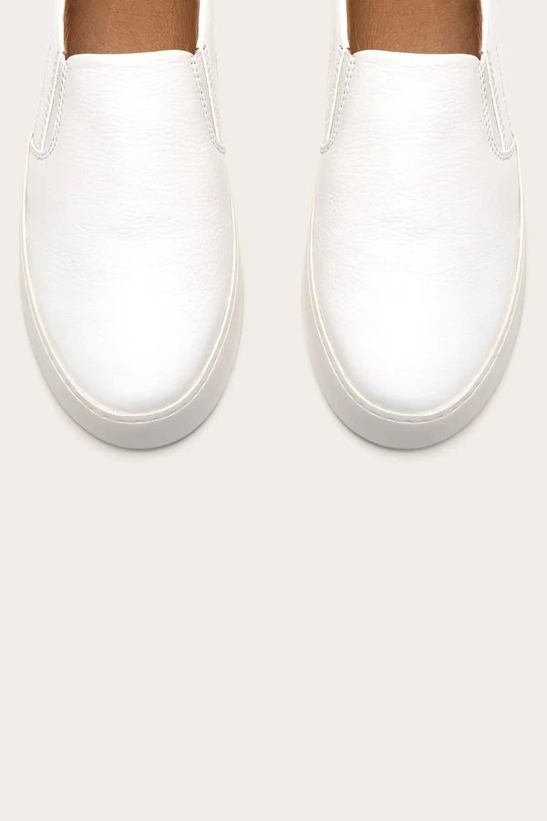 Frye Lena Slip on Sneakers White 10