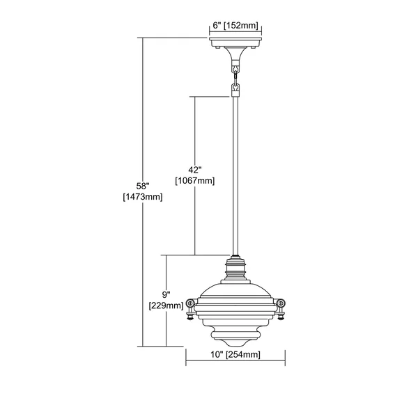 Elk Lighting 16106/1 Riley 1 Light Pendant in Weathered Zinc - Polished Nickel