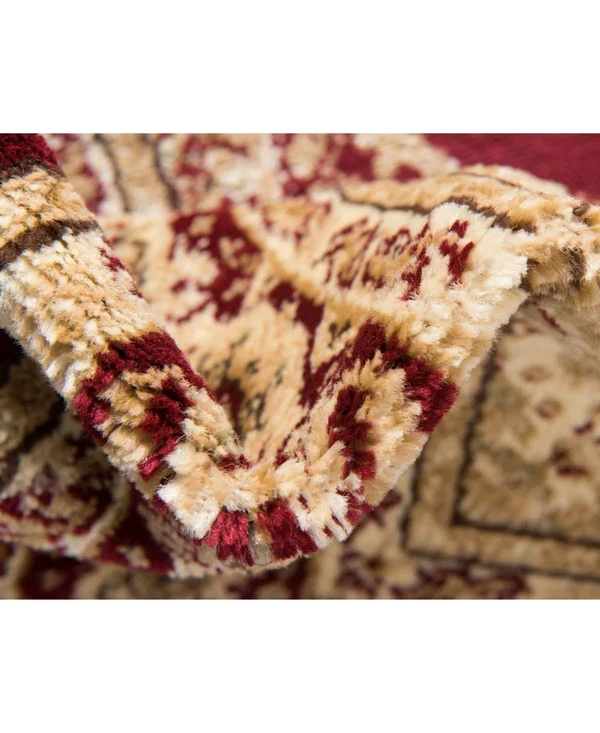 Unique Loom Louis Versailles Area Rug (6& x 6& Round - Red)