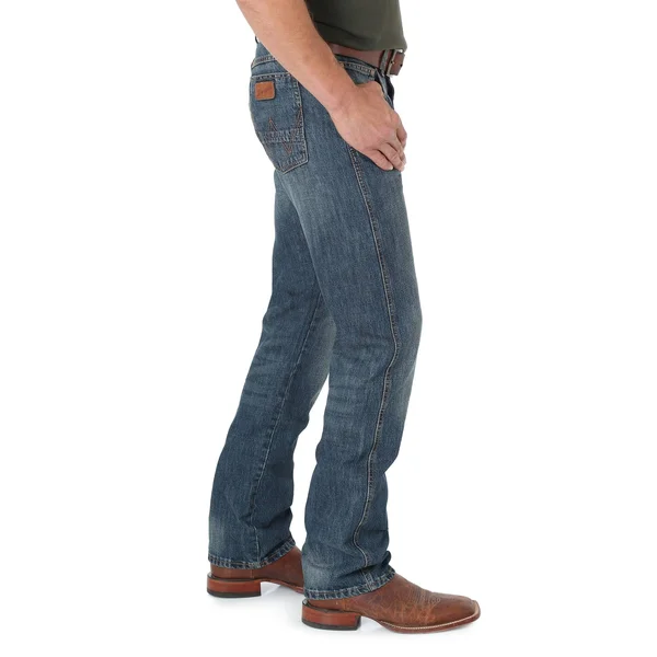 Wrangler Men's Retro Jeans Slim Straight (35x30 Dark Knight)