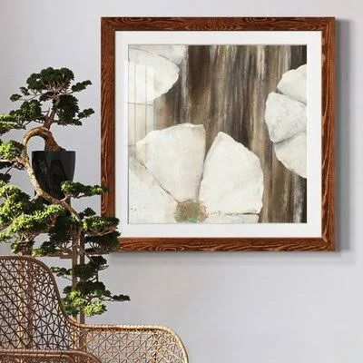 Aprilette Night Blooms I Night Blooms I - Picture Frame Print Red Barrel Studio Frame Color: Brown Framed - Size: 34.5x22 H x 34.