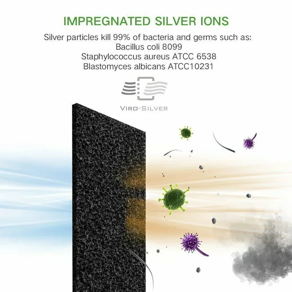 Hunter Ht1701 HEPA+ Air Purifier with Viro-Silver Technology for Large-Sized Rooms - Champagne Gold White