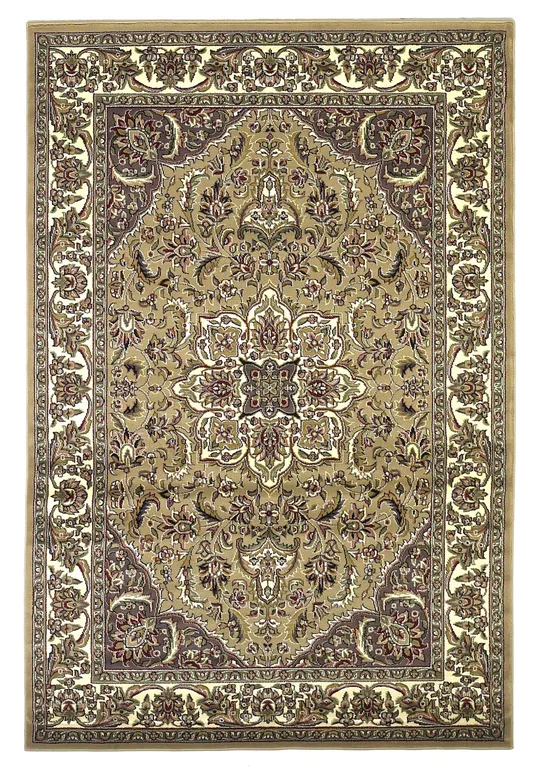 7&7x22 Round Polypropylene Beige-Ivory Area Rug