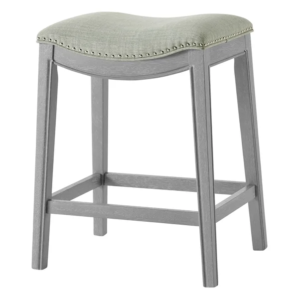 Grover Fabric Counter Stool - Lyon Light Green