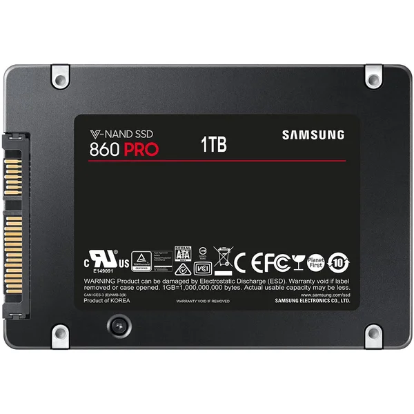 Samsung 860 Pro MZ-76P1T0BW 1 TB Solid State Drive, 2.5x22 Internal