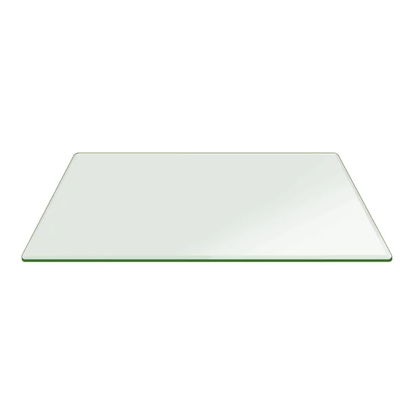 Fab Glass and Mirror 44x22 x 84x22 3/4x22 Thick Tempered Beveled Edge Polish Radius Corners Rectangle Glass Table Top - Clear