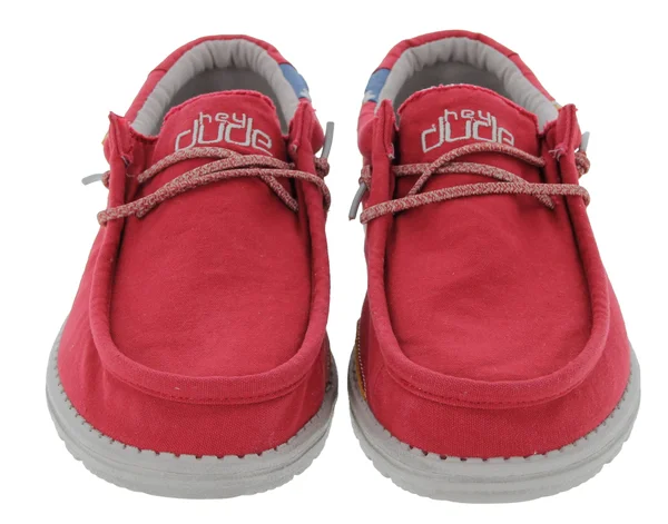 Hey Dude Wally Washed D11526836 Shoes - Molten Lava
