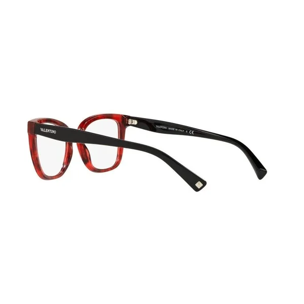 Valentino VA3026 Pillow Eyeglasses - 50-19-140, 5020-HAVANA Red