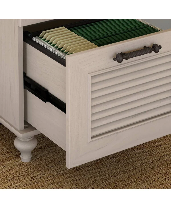 Kathy Ireland Volcano Dusk 2 Drawer File Cabinet in Driftwood Dreams